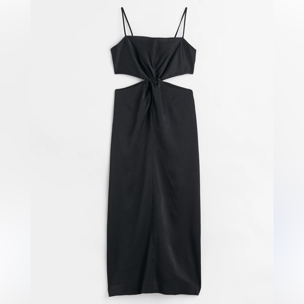 Satin Cut-Out Dress